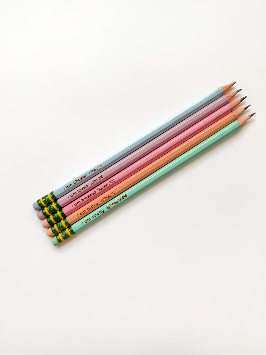 Bible Affirmation Pencil Set