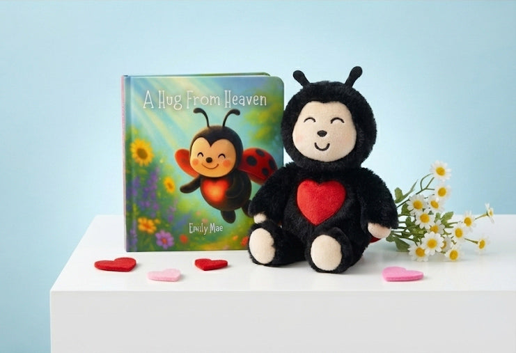 Heavenly Huggables™ Ladybug Plush with Board Book Set