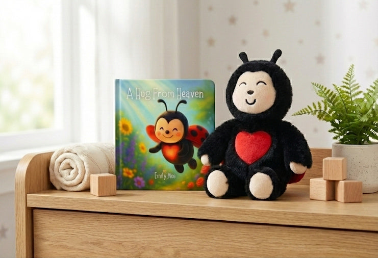 Heavenly Huggables™ Ladybug Plush with Board Book Set