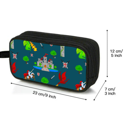 Knight in Shining Armor Pencil Pouch - Double Zipper
