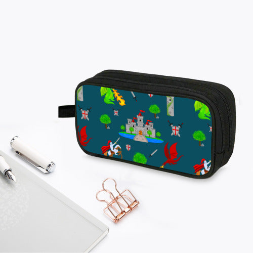 Knight in Shining Armor Pencil Pouch - Double Zipper