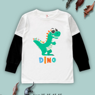 God is Good Dinosaur Long Sleeve Twofer Tee