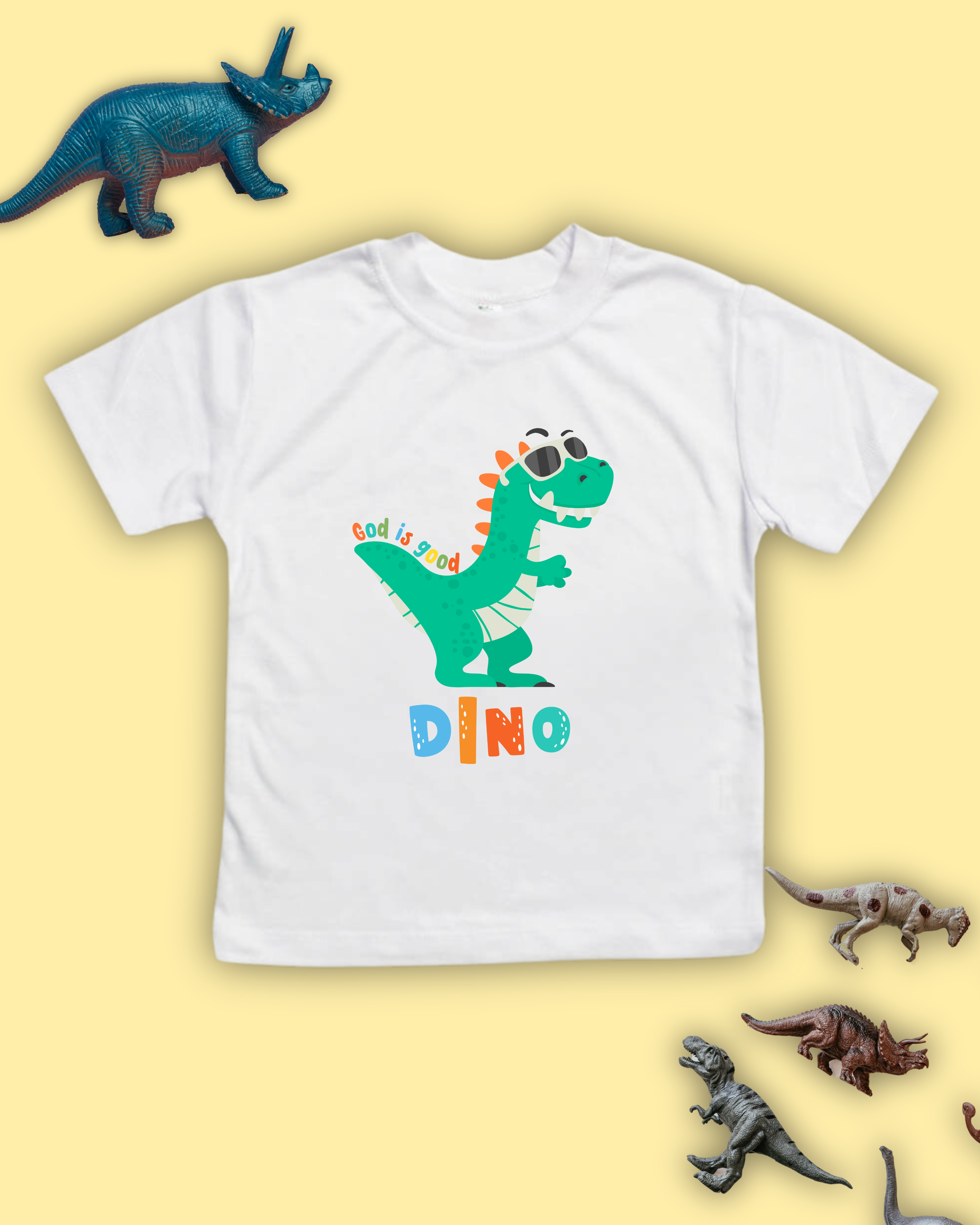God is Good Dinosaur Short Sleeve Tee