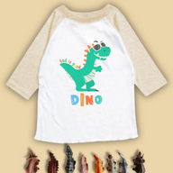 God is Good Dinosaur Raglan Tee