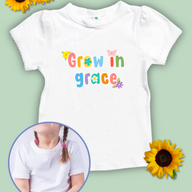 Grow in Grace Short Sleeve Scallop Trim Tee