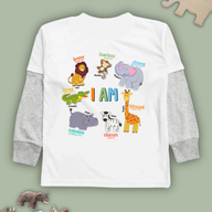 Sacred Safari Long Sleeve Twofer Tee