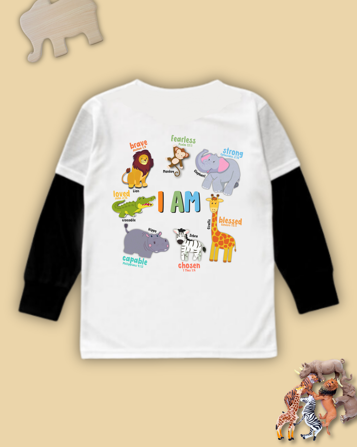 Sacred Safari Long Sleeve Twofer Tee