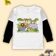 Sacred Safari Long Sleeve Twofer Tee
