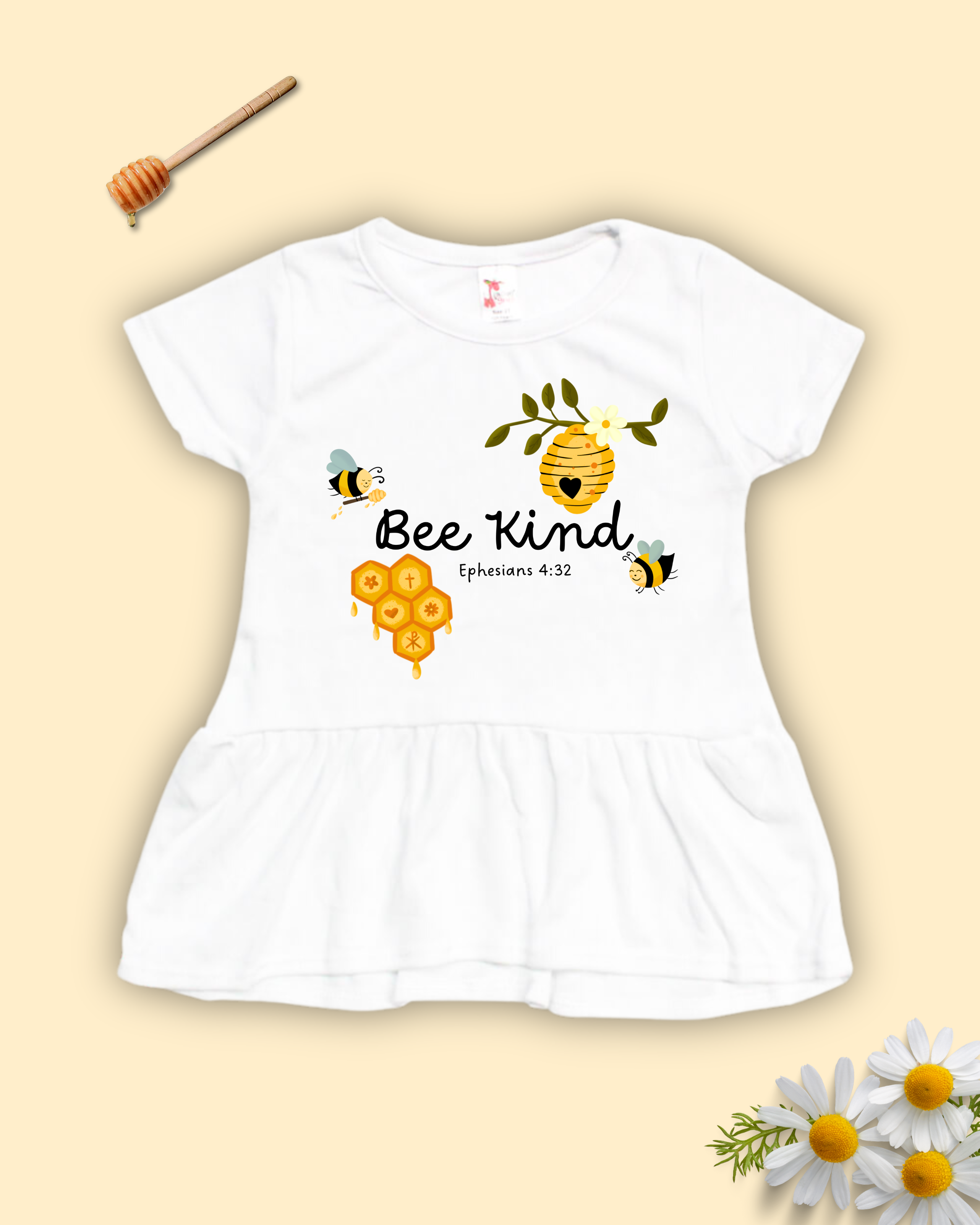 Bee Kind Short Sleeve Peplum Top