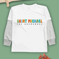 Saint Michael Long Sleeve Twofer Tee