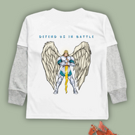 Saint Michael Long Sleeve Twofer Tee