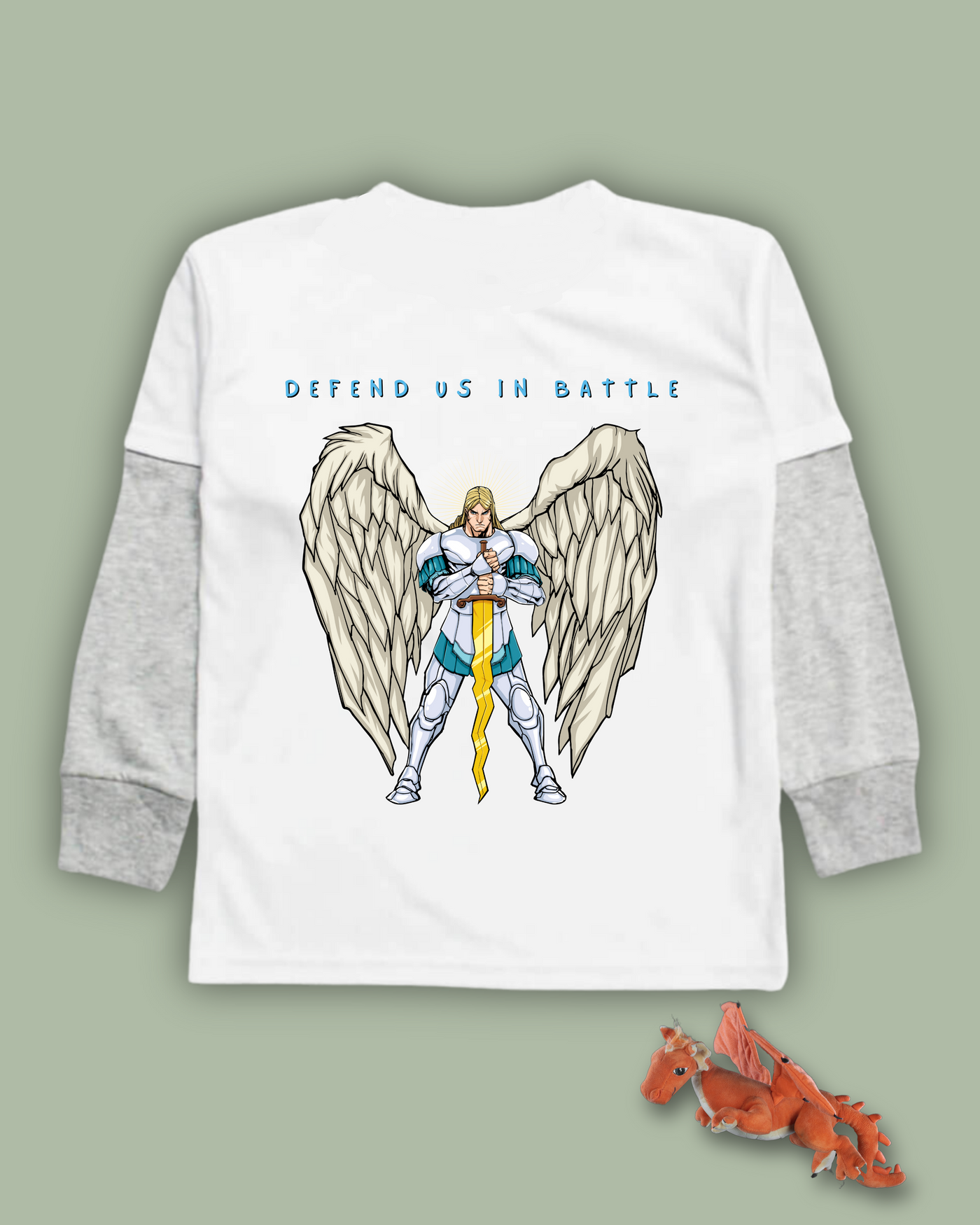 Saint Michael Long Sleeve Twofer Tee
