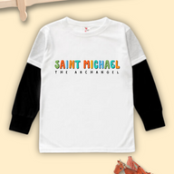 Saint Michael Long Sleeve Twofer Tee