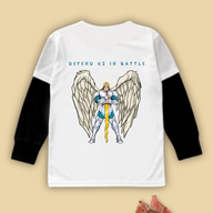 Saint Michael Long Sleeve Twofer Tee