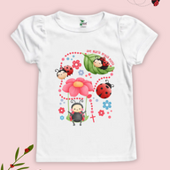 Ave Maria Ladybug Puff Sleeve Tee