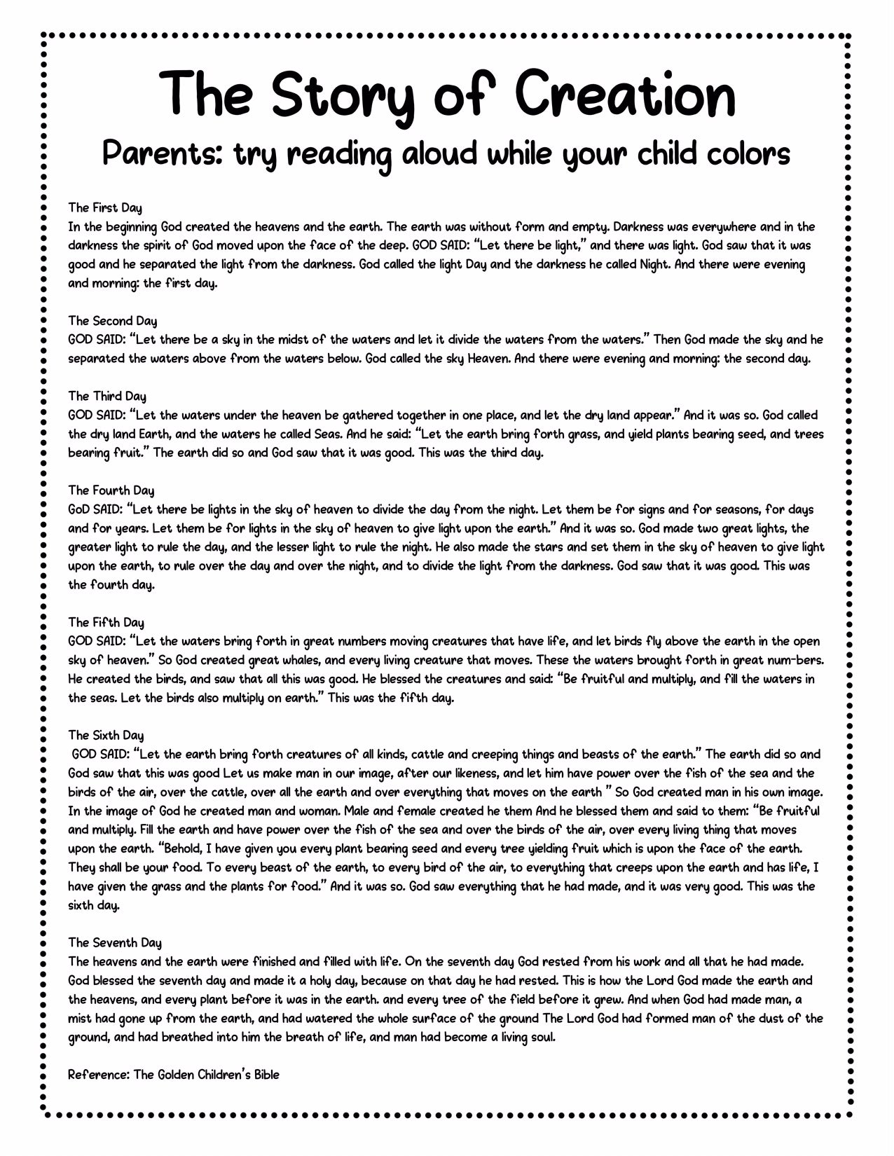 Story of Creation Wheel · Kingdom Come Co. story-of-creation-wheel-kingdom-come-co