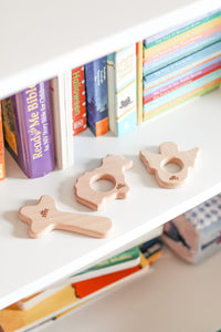 Christian Wooden Baby Teethers Set of 3
