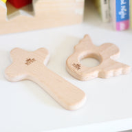 Christian Wooden Baby Teethers Set of 3