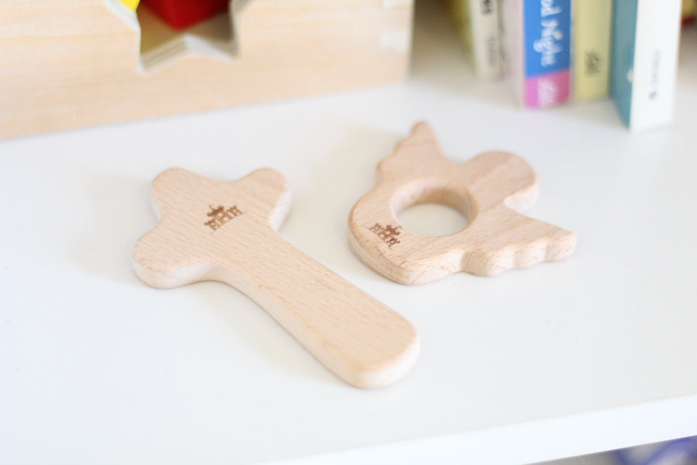 Christian Wooden Baby Teethers Set of 3