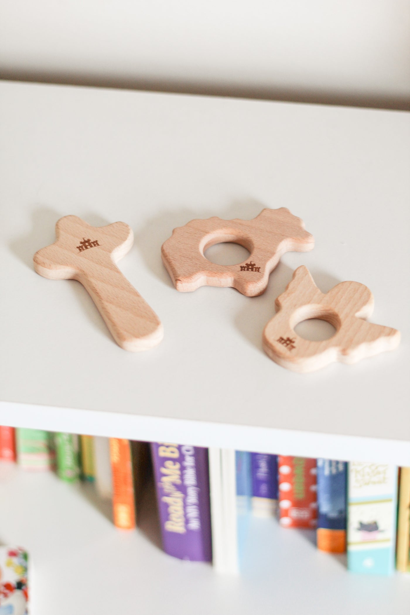 Christian Wooden Baby Teethers Set of 3